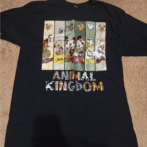Black Animal Kingdom Graphic T-Shirt